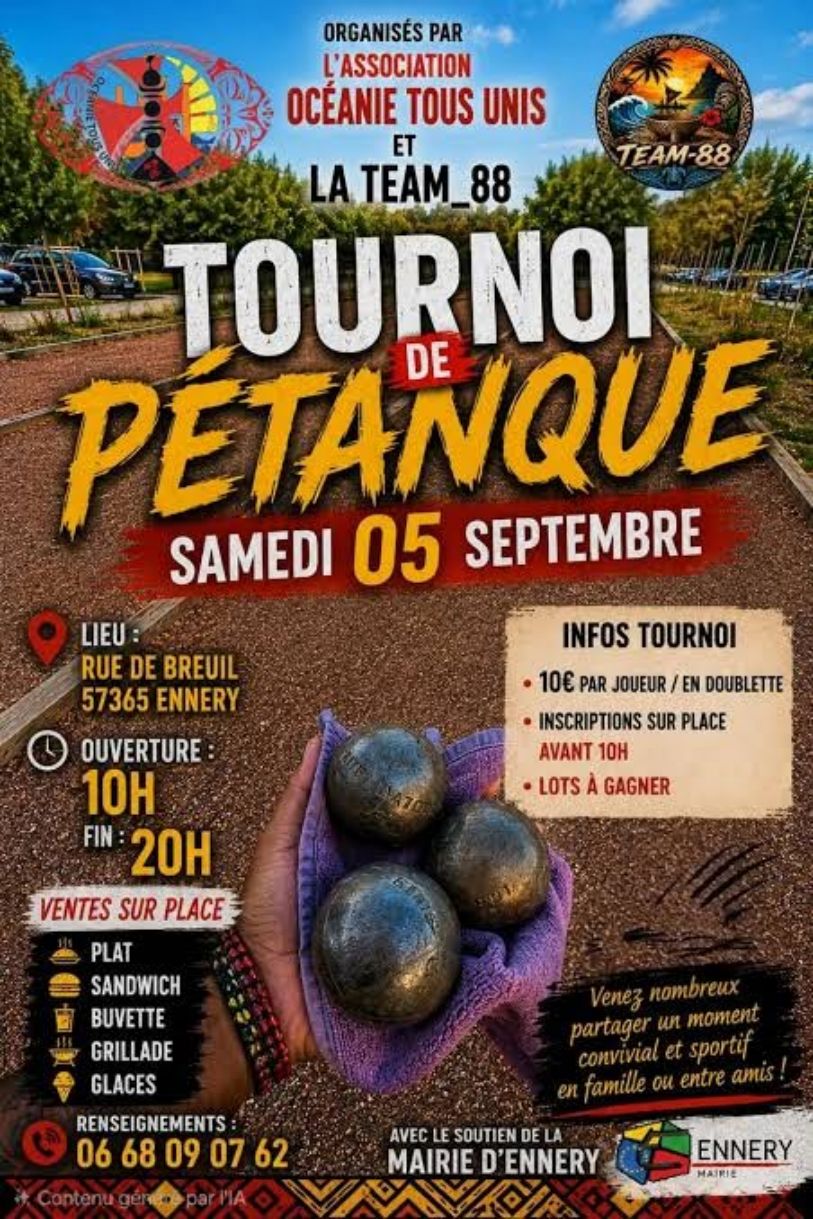 Tournoi pétanque